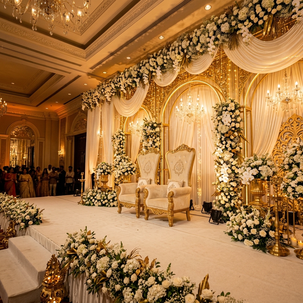 Premium wedding stage decoration